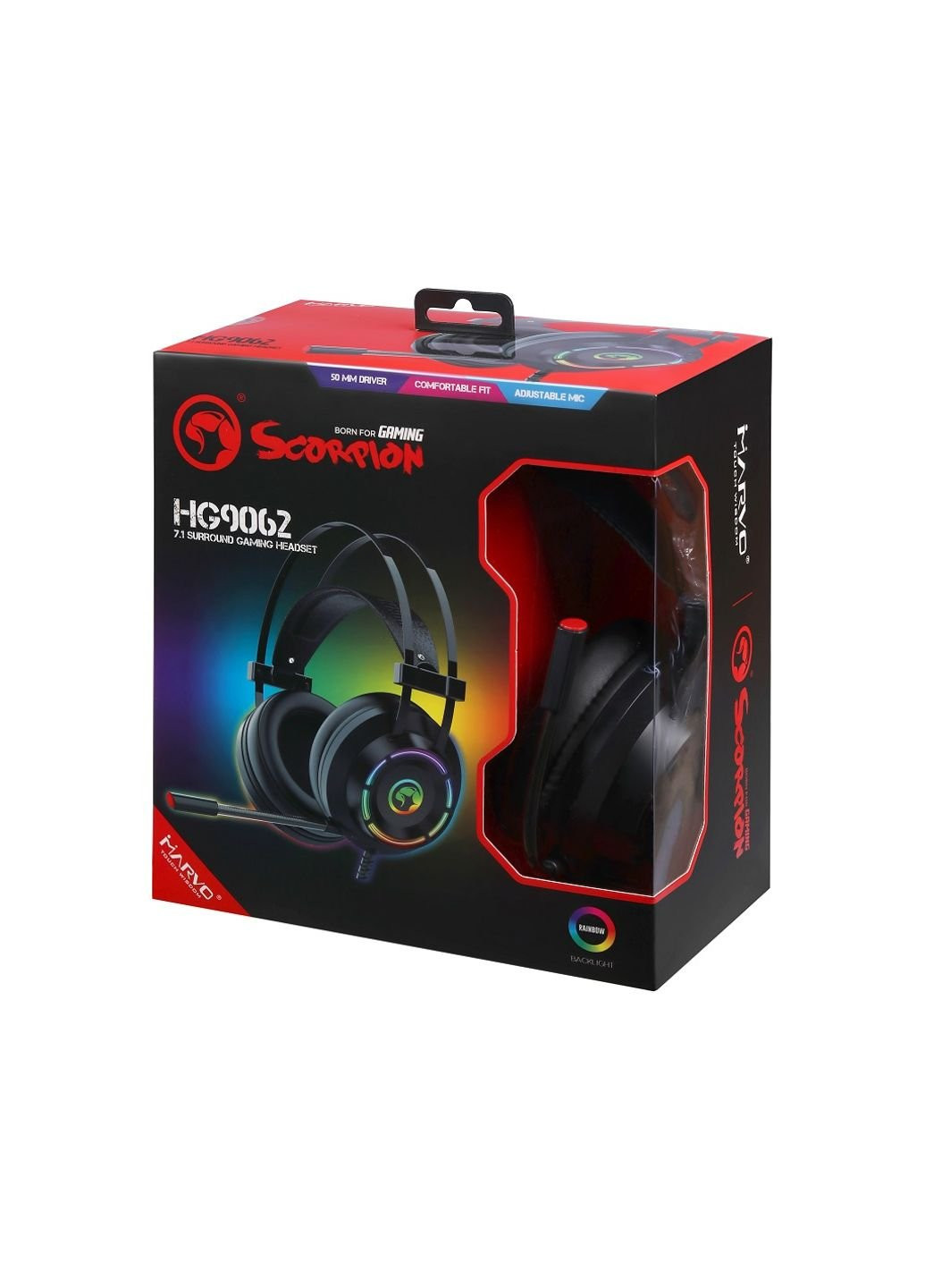 Наушники (HG9062) Marvo HG9062 Multi-LED 7.1 Black (253547048)