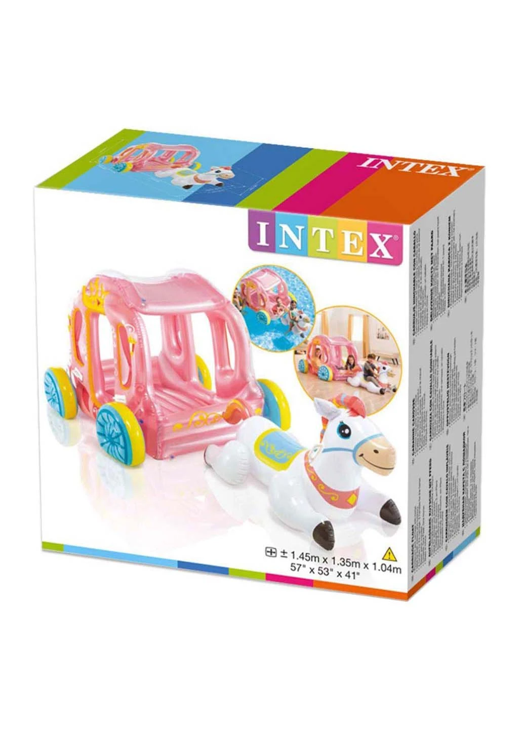 Надувной детский центр Intex Карета принцессы 56514 (253097757)