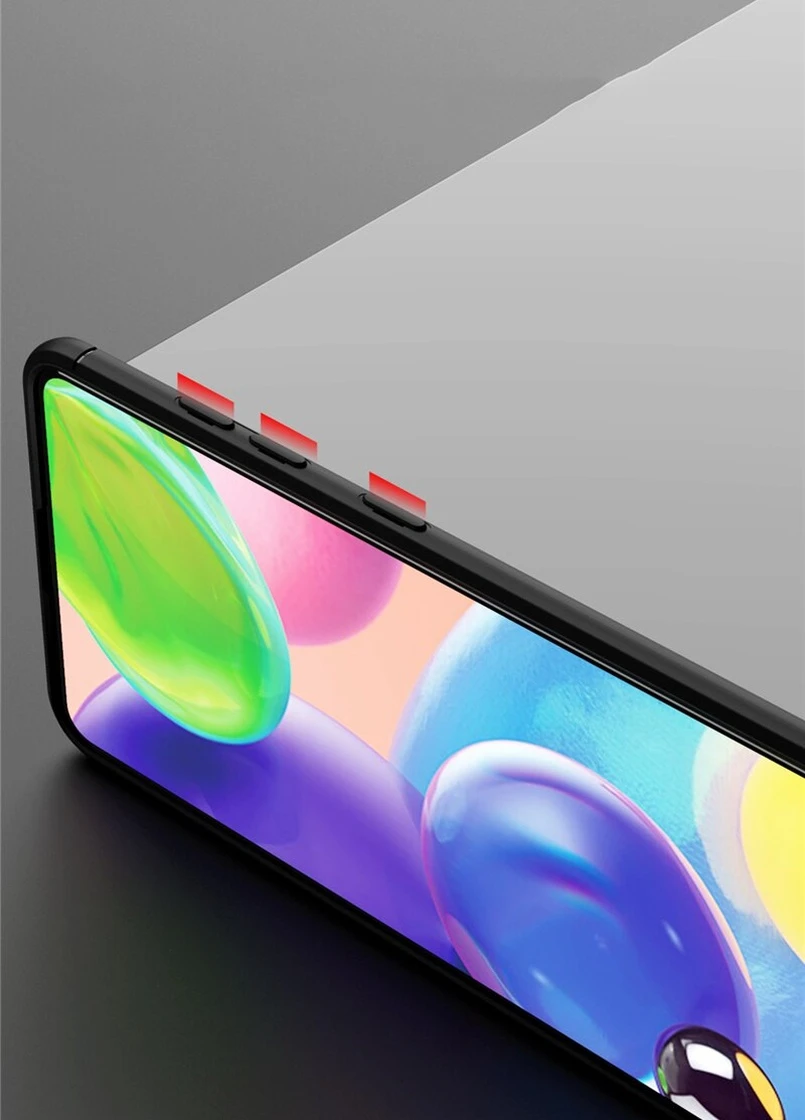 TPU чохол ColorRing під магнітний тримач (opp) для Samsung Galaxy M31 Чорний / Червоний (is_00000035875_1) Deen (238480145)