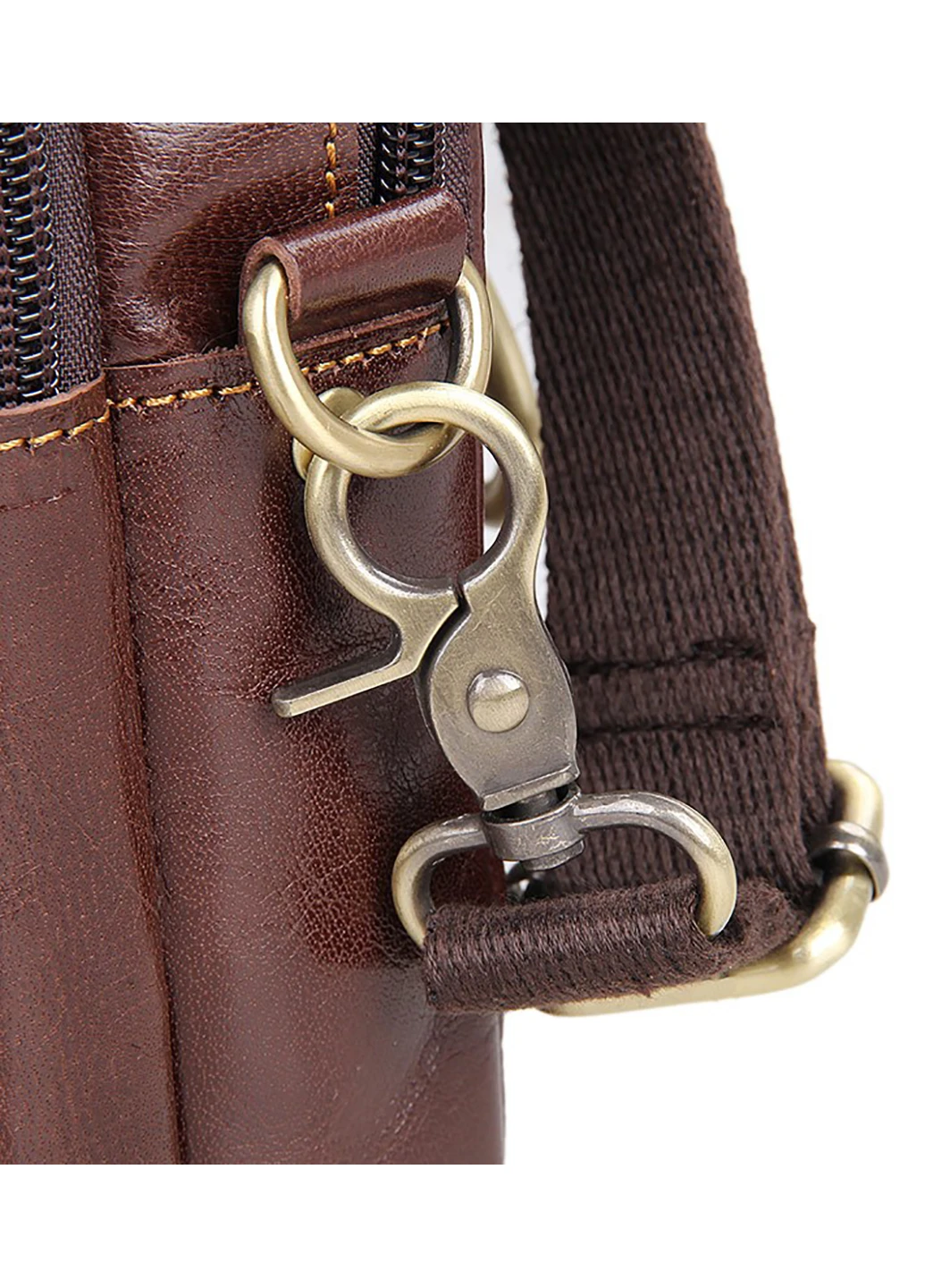 Чоловіча шкіряна сумка 10,5х18х7 см Vintage (229460594)
