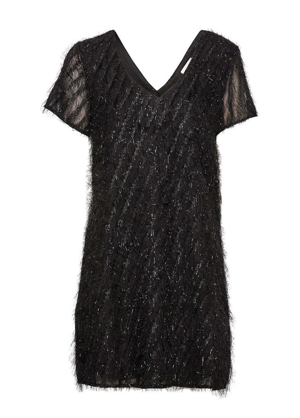 Черное кэжуал платье Vila однотонное