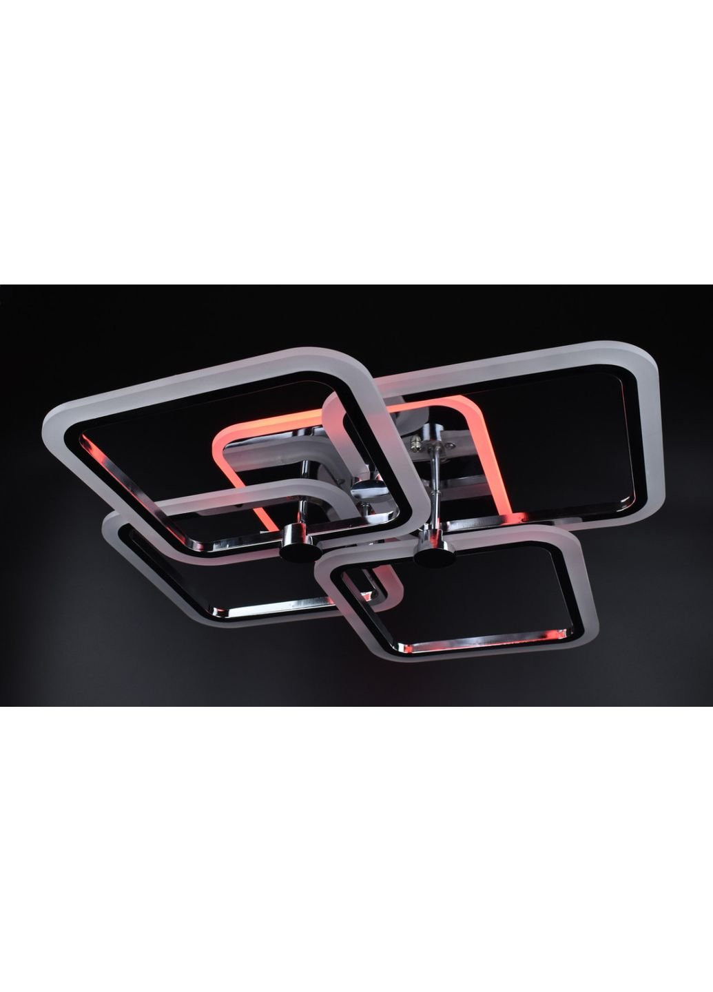 Люстра стельова LED з пультом A2503/4S-RGB-ch Хром 10х56х65 см. Sunnysky (253630498)