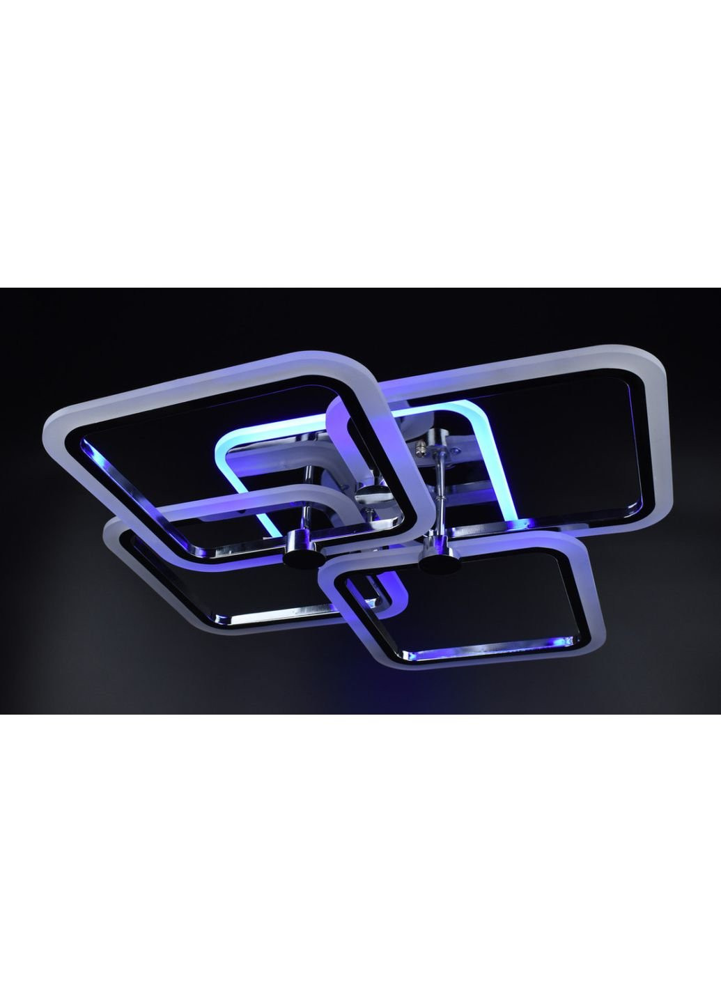 Люстра стельова LED з пультом A2503/4S-RGB-ch Хром 10х56х65 см. Sunnysky (253630498)
