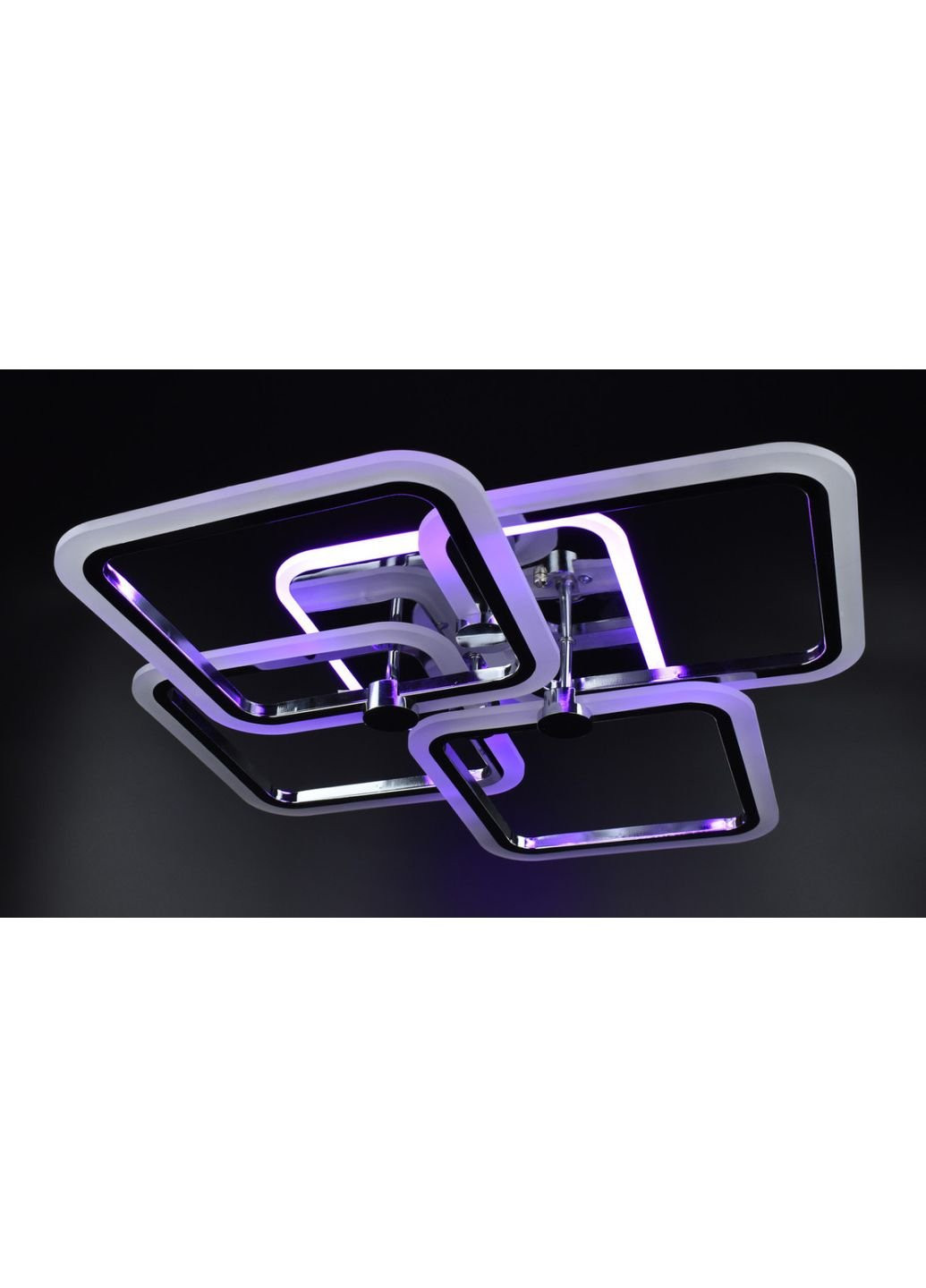 Люстра стельова LED з пультом A2503/4S-RGB-ch Хром 10х56х65 см. Sunnysky (253630498)