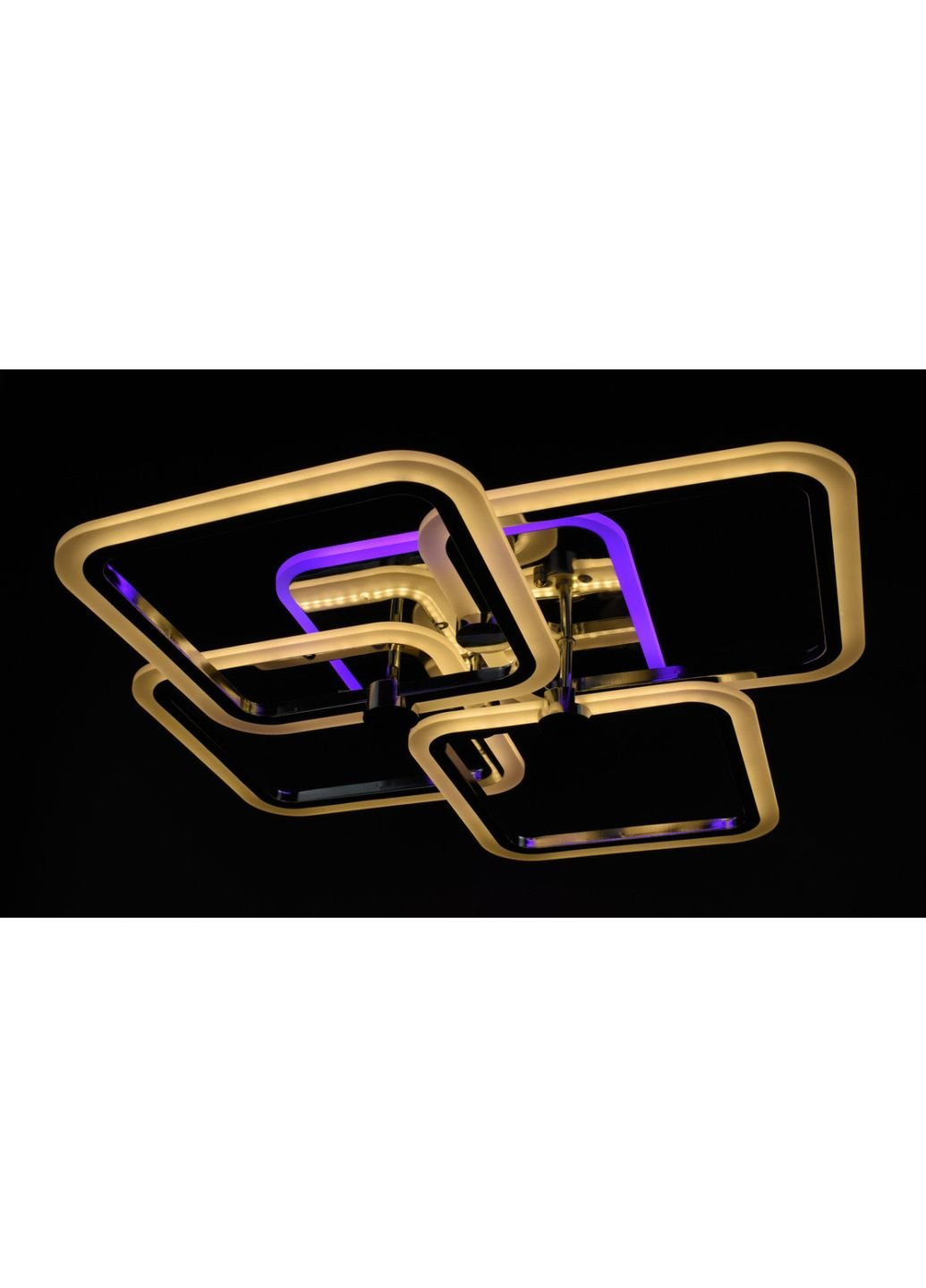 Люстра стельова LED з пультом A2503/4S-RGB-ch Хром 10х56х65 см. Sunnysky (253630498)