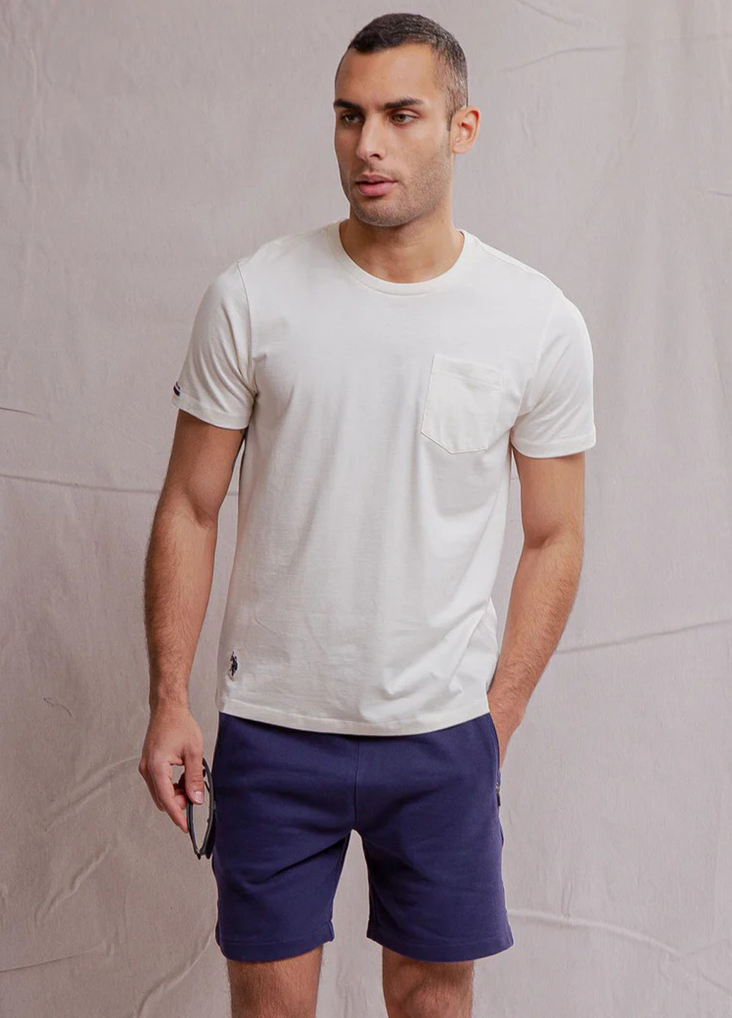 Кремовая футболка U.S. Polo Assn.