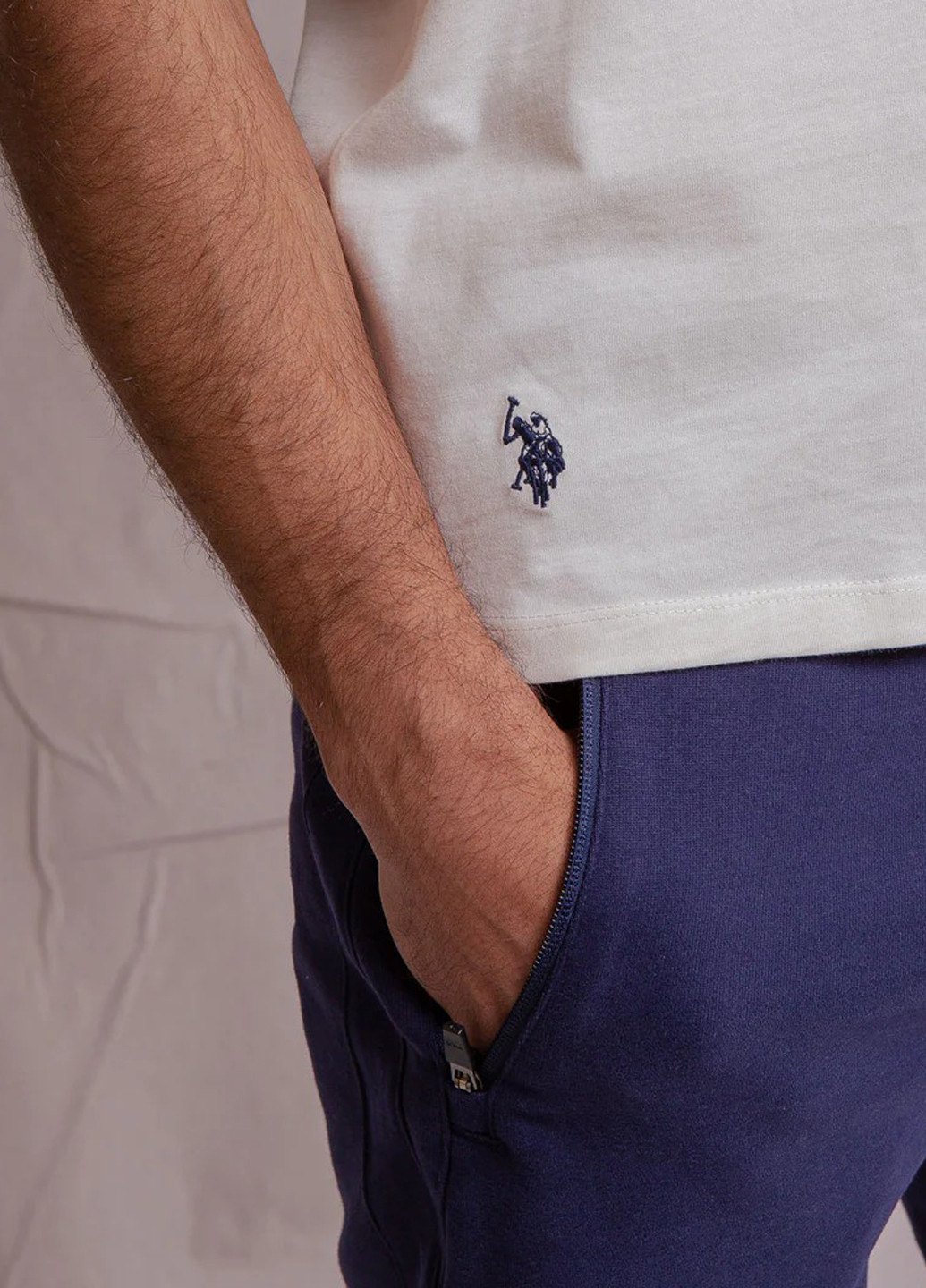 Кремовая футболка U.S. Polo Assn.