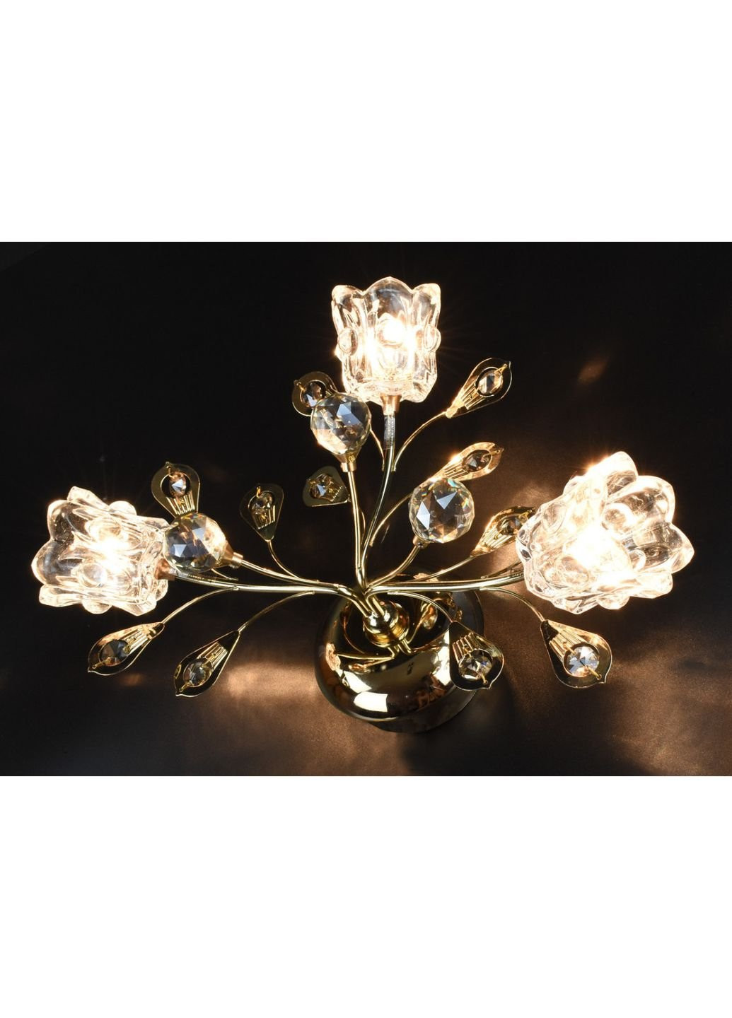 Бра настінне 8336/3-gd Золото 25х35х16 см. Sunnysky (253626283)