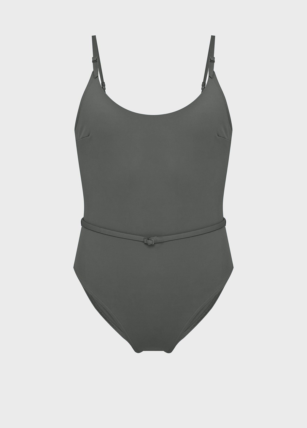 Сірий літній купальник суцільний Calvin Klein