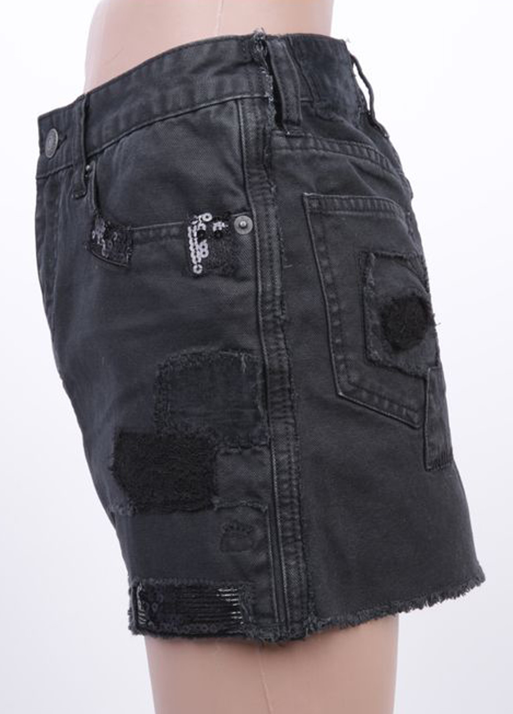 Черная джинсовая однотонная юбка Ralph Lauren