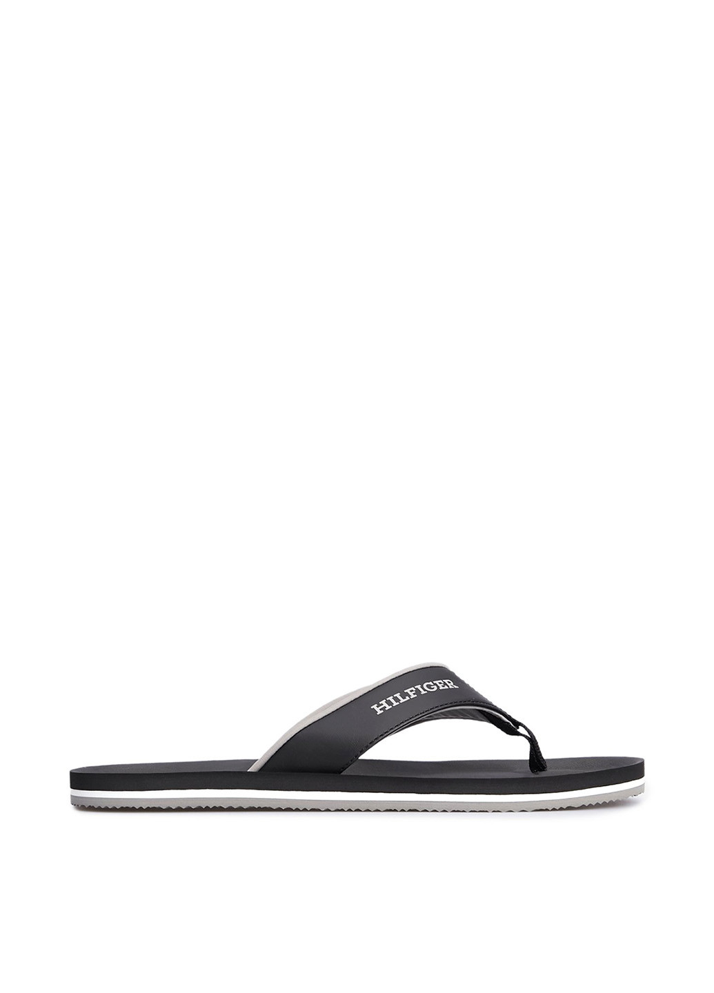 Черные кэжуал, пляжные вьетнамки Tommy Hilfiger