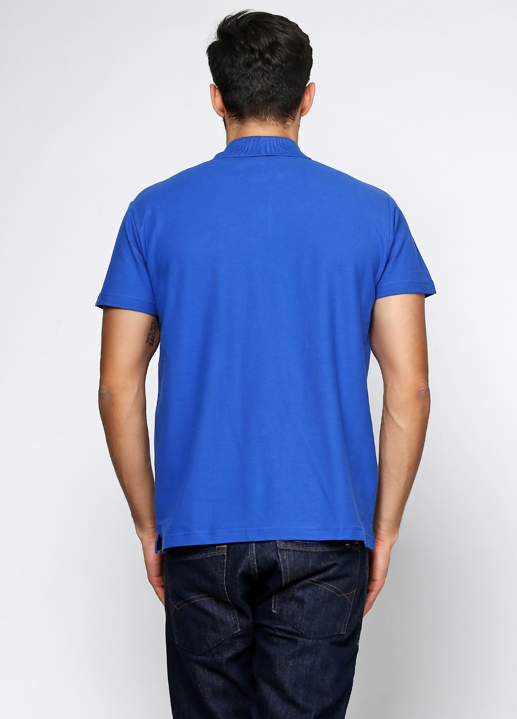 Синяя футболка-поло для мужчин Sol's однотонная