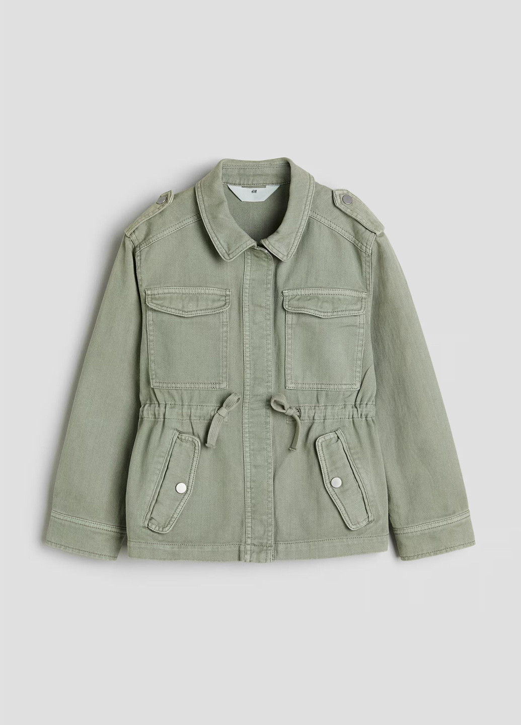 Оливковая демисезонная куртка H&M