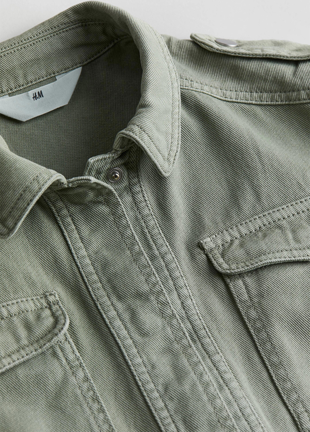 Оливковая демисезонная куртка H&M