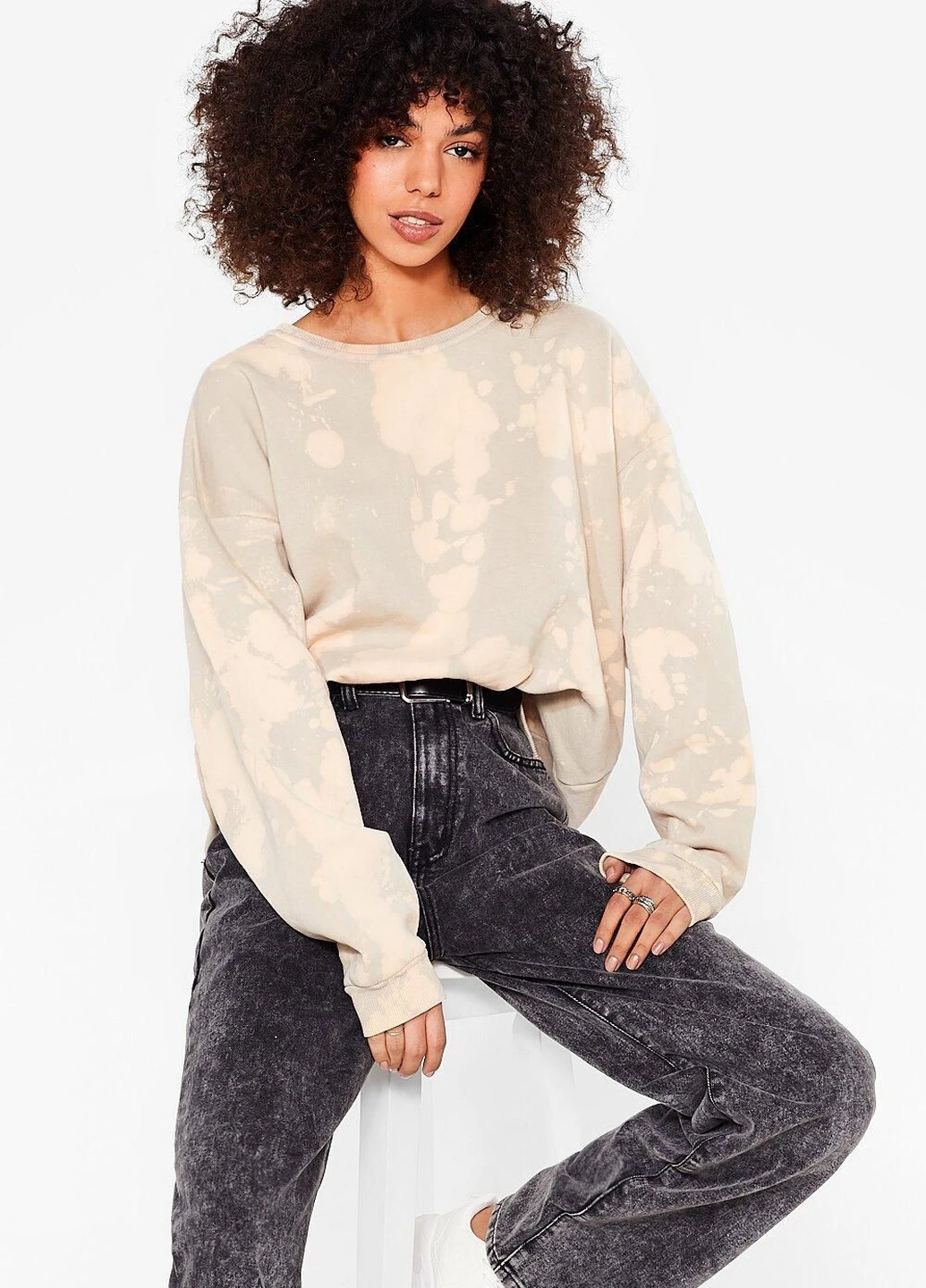 Комбинированный свитшот Nasty Gal варенка (252154237)