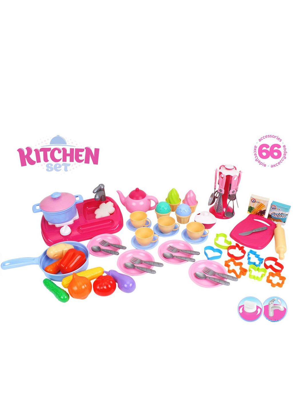 Кухонний набір 66 предметів Kimi (233536530)