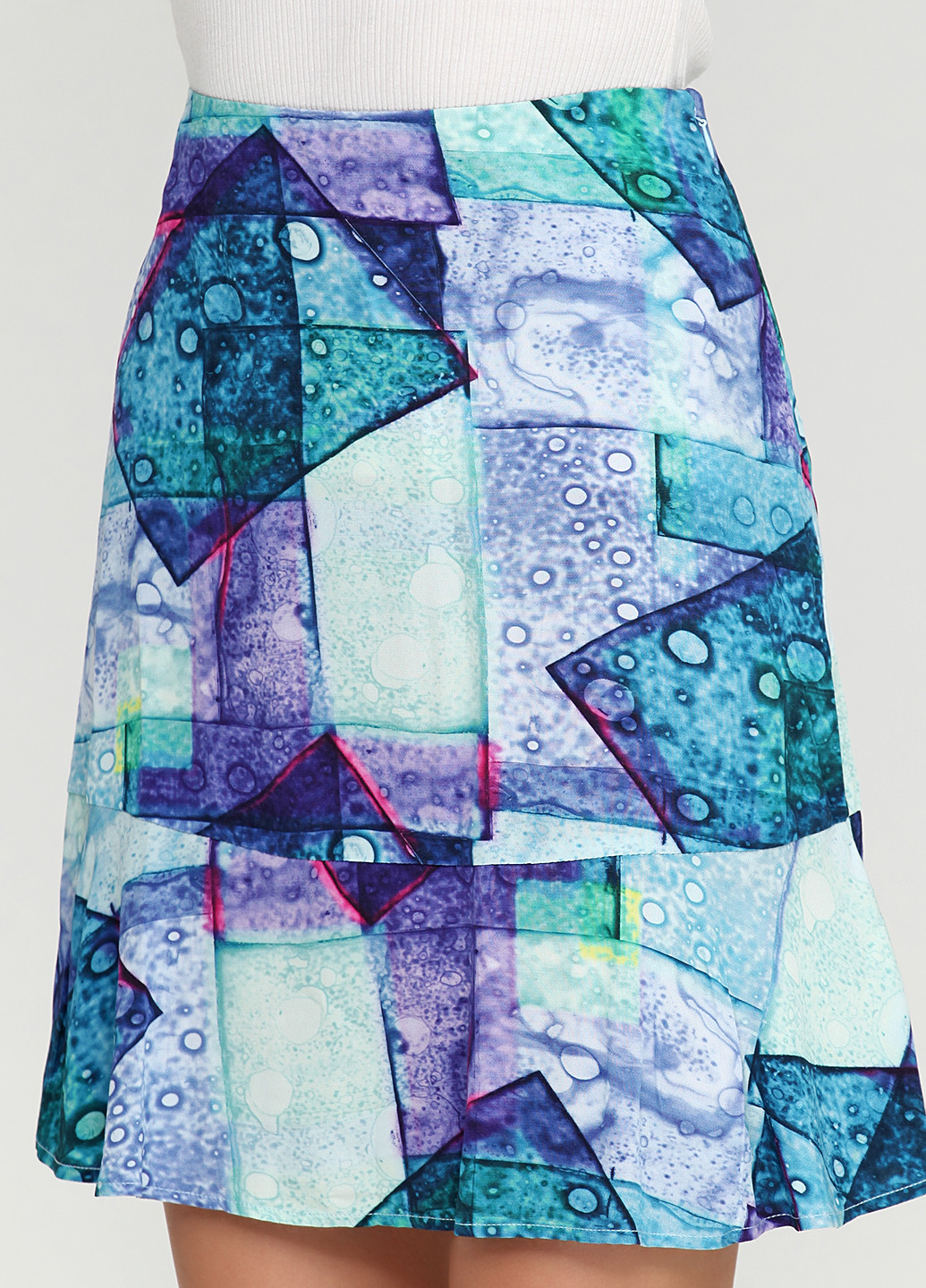 Синяя кэжуал с орнаментом юбка & Other Stories мини