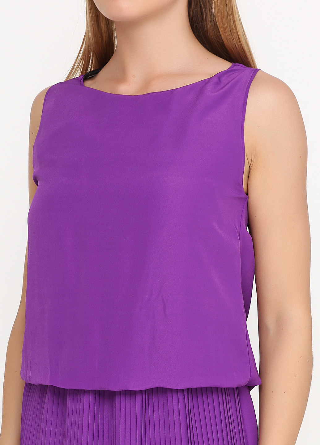 Фиолетовое кэжуал платье Gio Guerreri однотонное