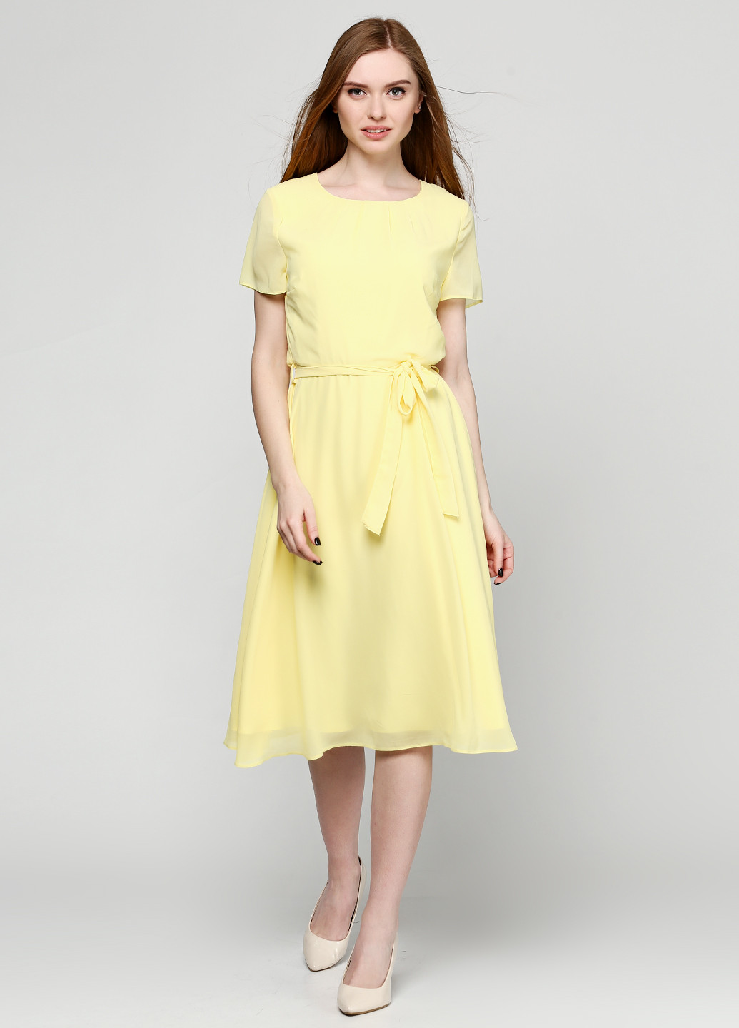 Желтое кэжуал платье Dorothy Perkins однотонное
