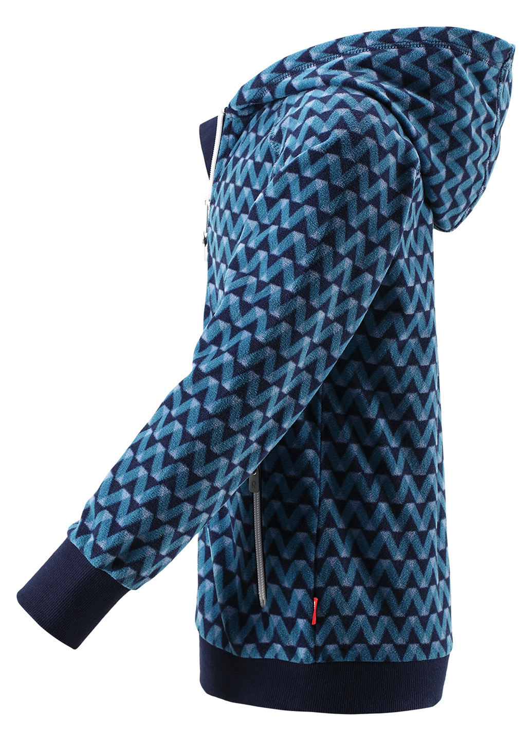 Кофта Reima с длинным рукавом абстрактная синяя кэжуал