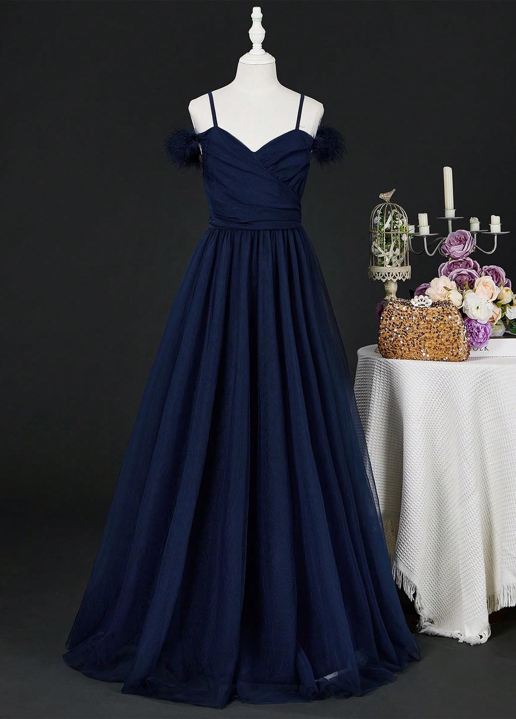 Темно-синя сукня SHEIN (356937829)