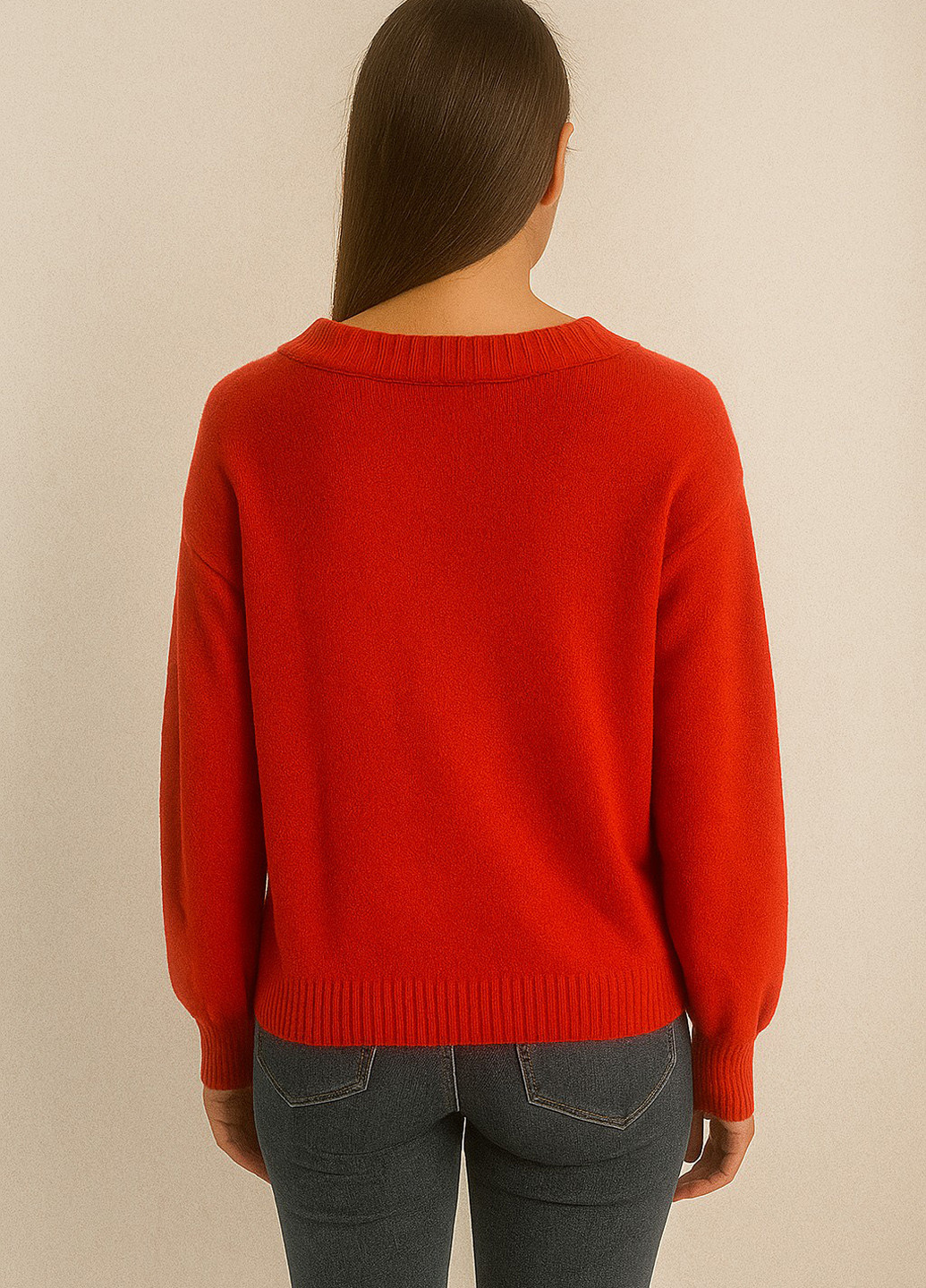 Червоний демісезонний пуловер пуловер Vicolo