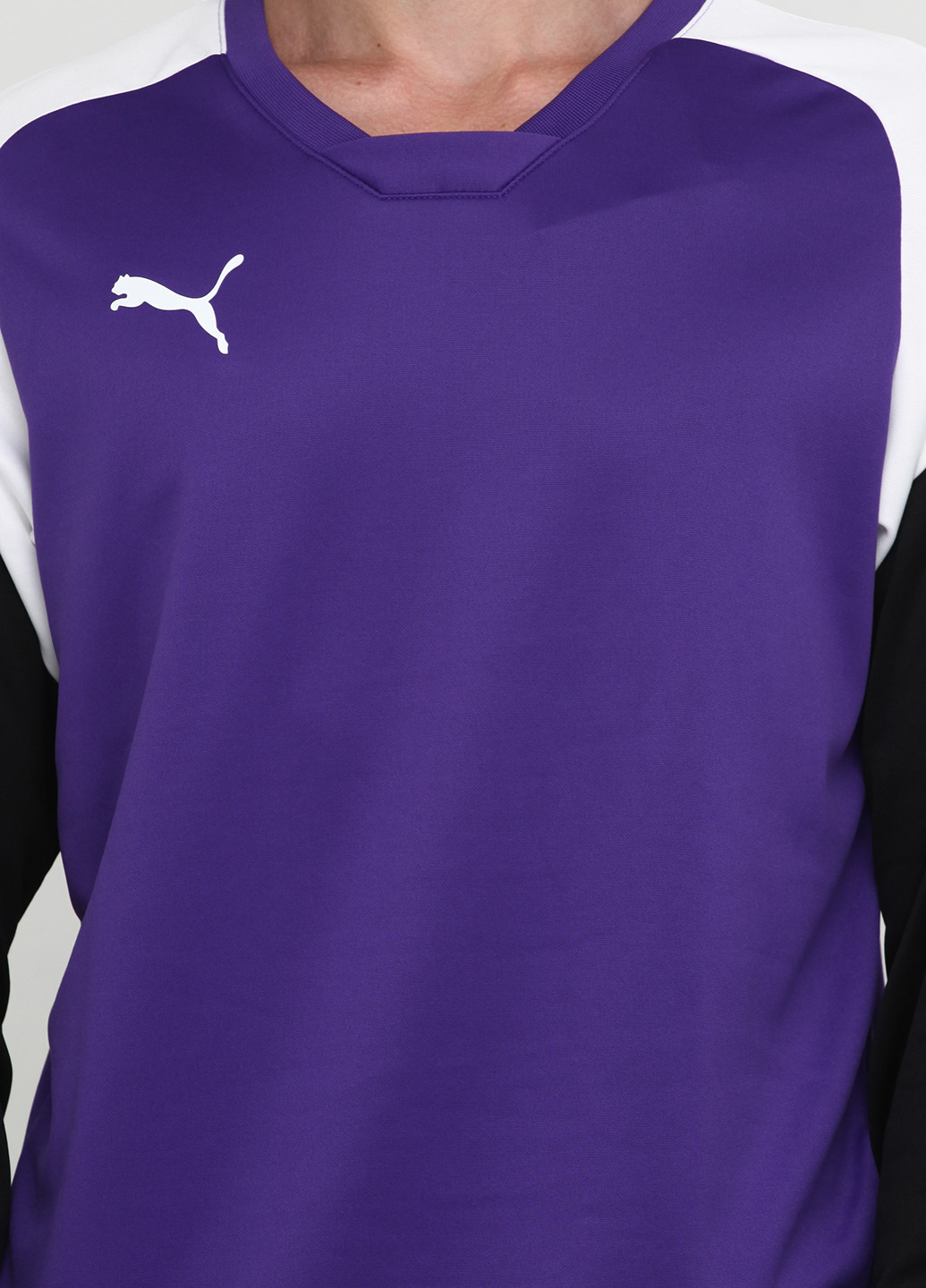 Реглан Puma с длинным рукавом логотип фиолетовый спортивный