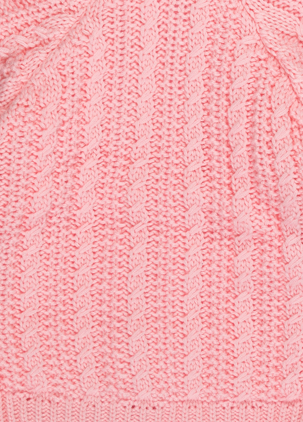 Тепла кофта на замку з підкладкою Mari-Knit однотонна рожева кежуал