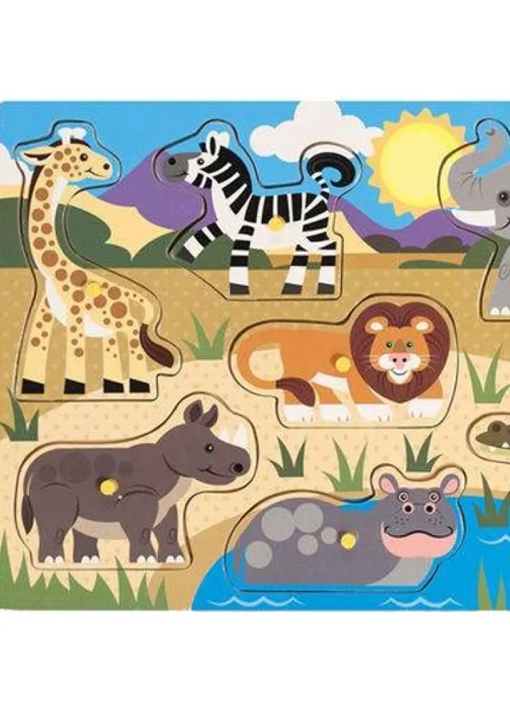 Розвиваюча іграшка Melissa & Doug рамка-вкладиш Сафарі (MD19054) Melissa&Doug рамка-вкладыш Сафари (203962442)