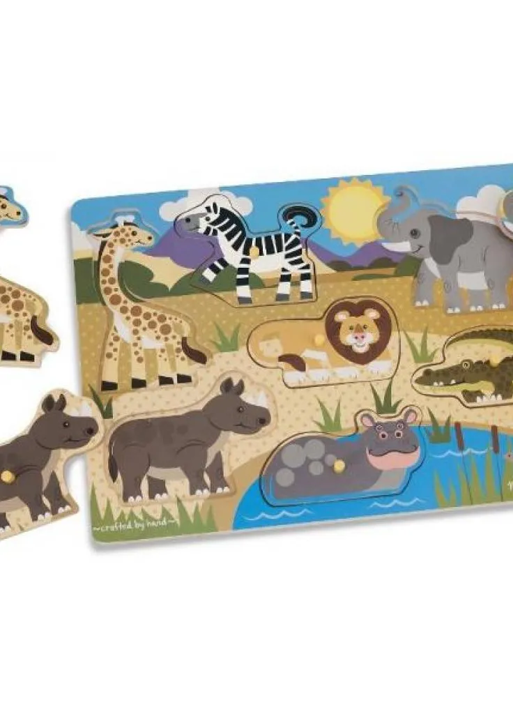Розвиваюча іграшка Melissa & Doug рамка-вкладиш Сафарі (MD19054) Melissa&Doug рамка-вкладыш Сафари (203962442)