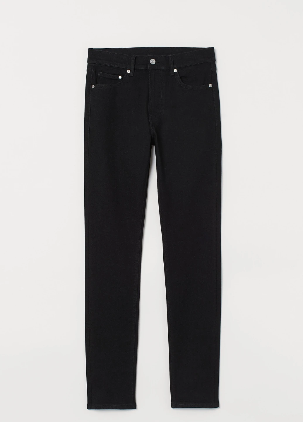 Черные демисезонные слим джинсы H&M
