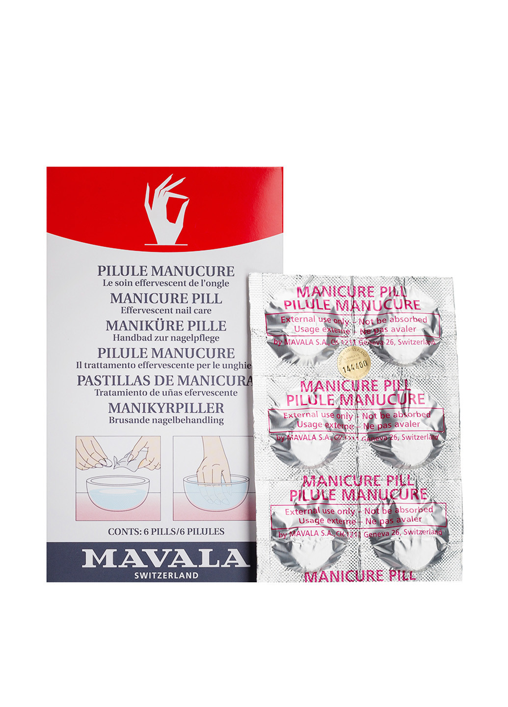 Таблетки для манікюрною ванночки (6 табл.) Mavala (18074300)