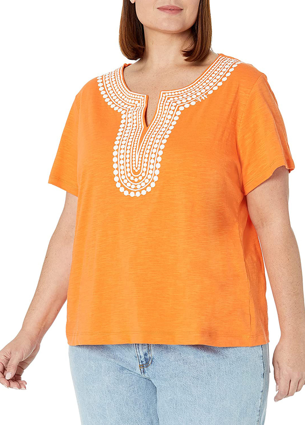 Оранжевая летняя блуза Tommy Hilfiger