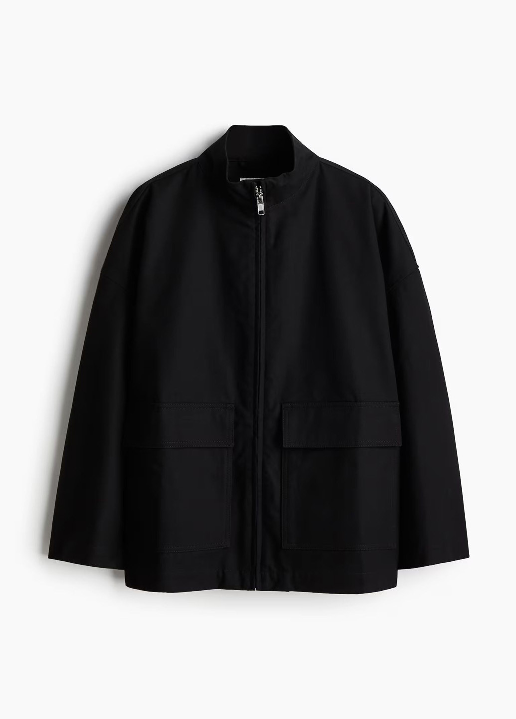 Черная демисезонная куртка H&M