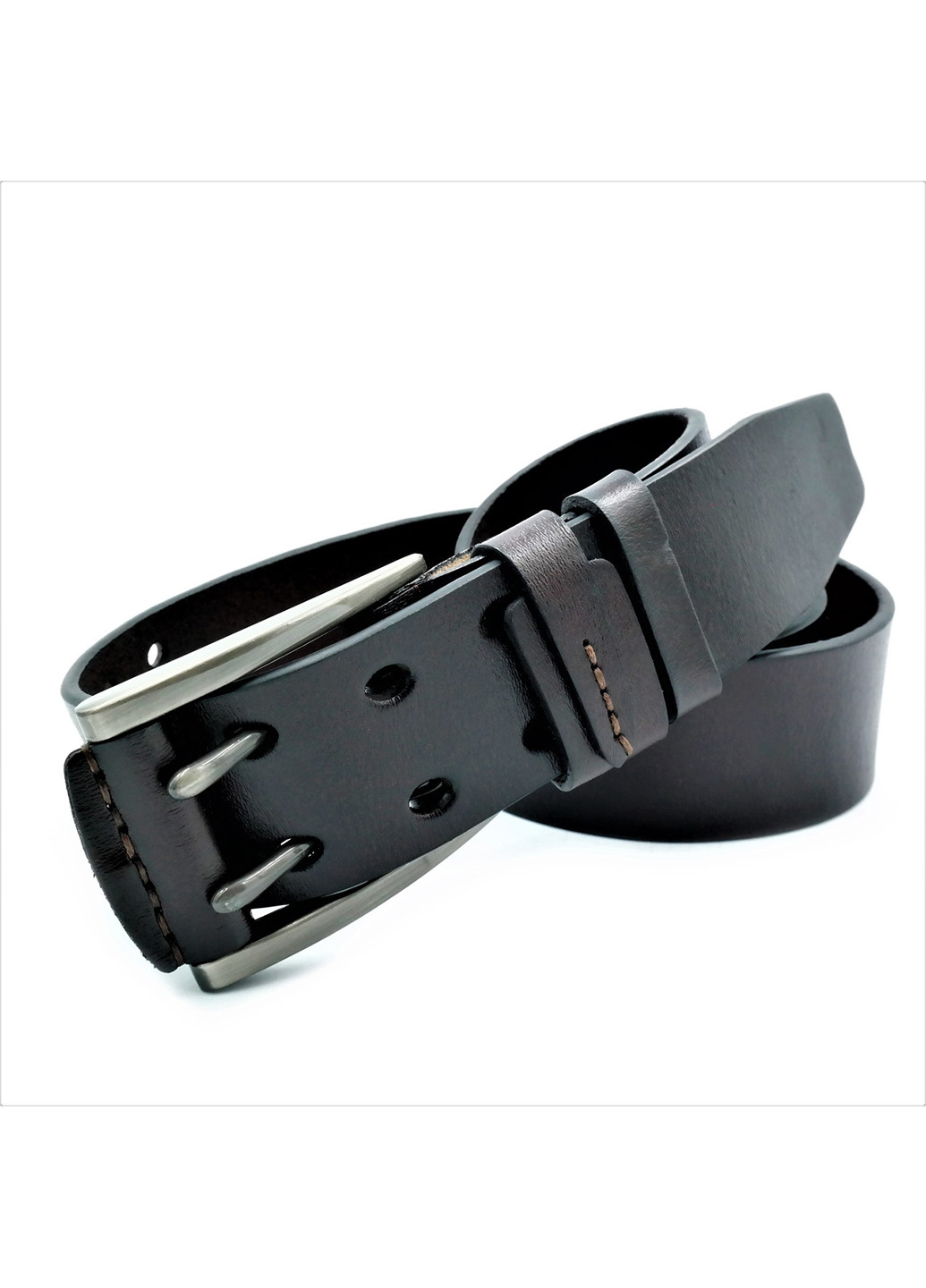 Чоловічий шкіряний ремінь 110-125х4 см Le-Mon (253490767)