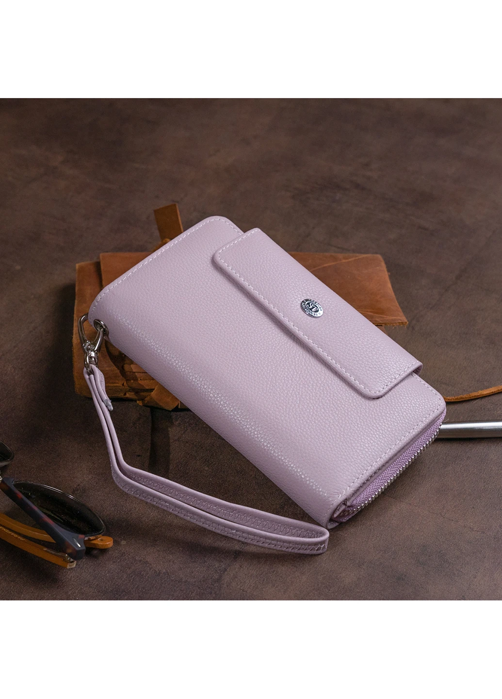 Женский кожаный кошелек 19х9,5х2,5 см st leather (252417200)