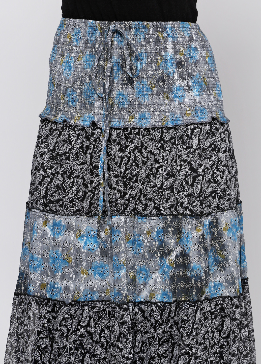 Серо-синяя кэжуал юбка Bongo макси