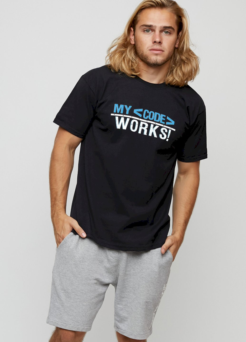 Черная футболка мужская basic /air print/ YAPPI