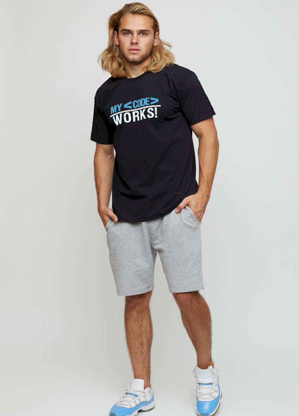 Черная футболка мужская basic /air print/ YAPPI