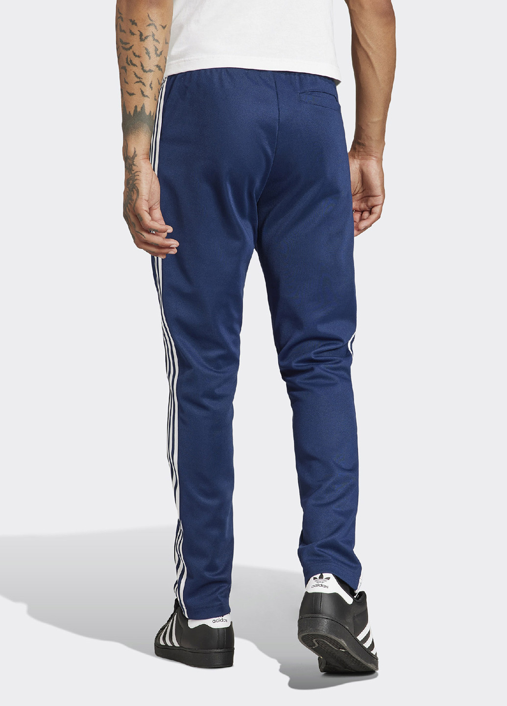Темно-синие спортивные демисезонные прямые брюки adidas