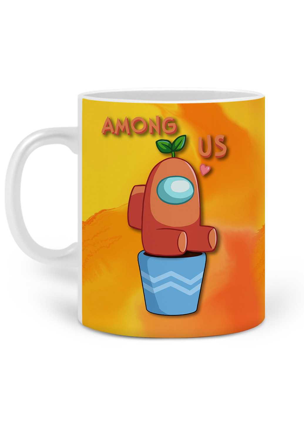 Кружка Амонг Ас Помаранчевий (Among Us Orange) 330 мл горнятко керамічне (20259-2410) MobiPrint (219776146)