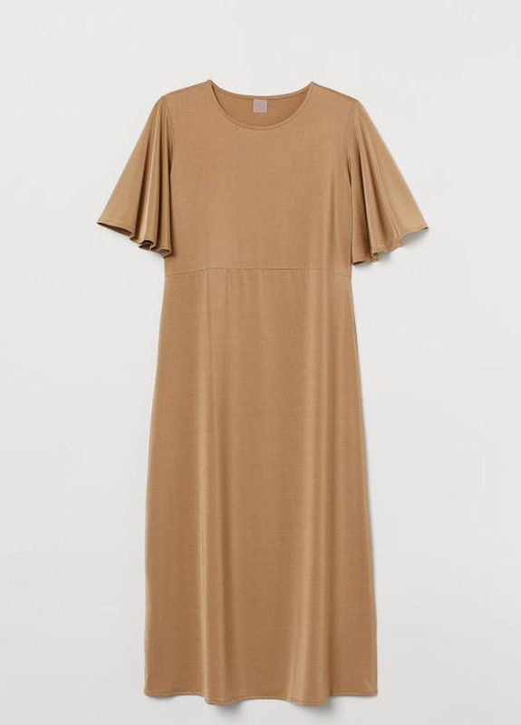 Темно-бежева кежуал плаття, сукня H&M однотонна