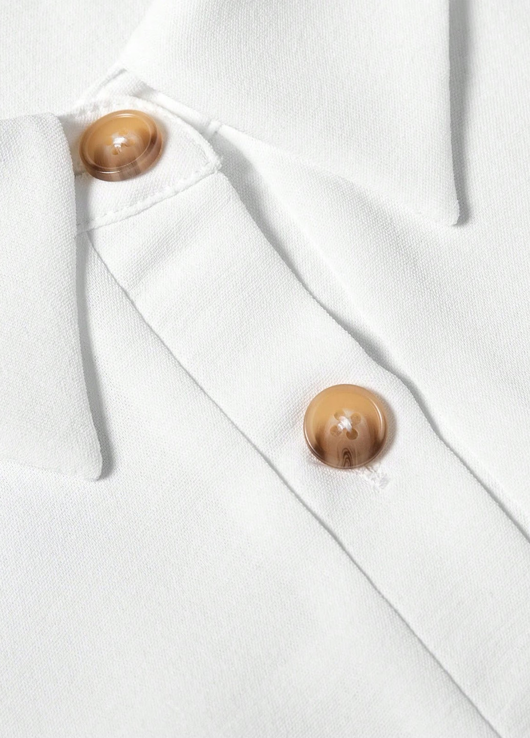 Белое кэжуал платье рубашка SHEIN однотонное