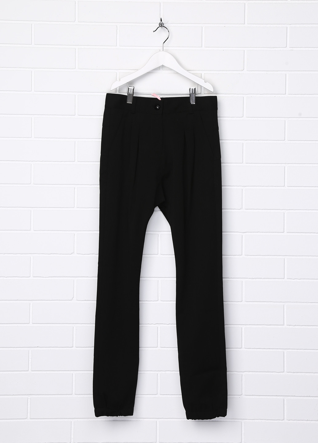 Черные классические демисезонные прямые брюки Sasha