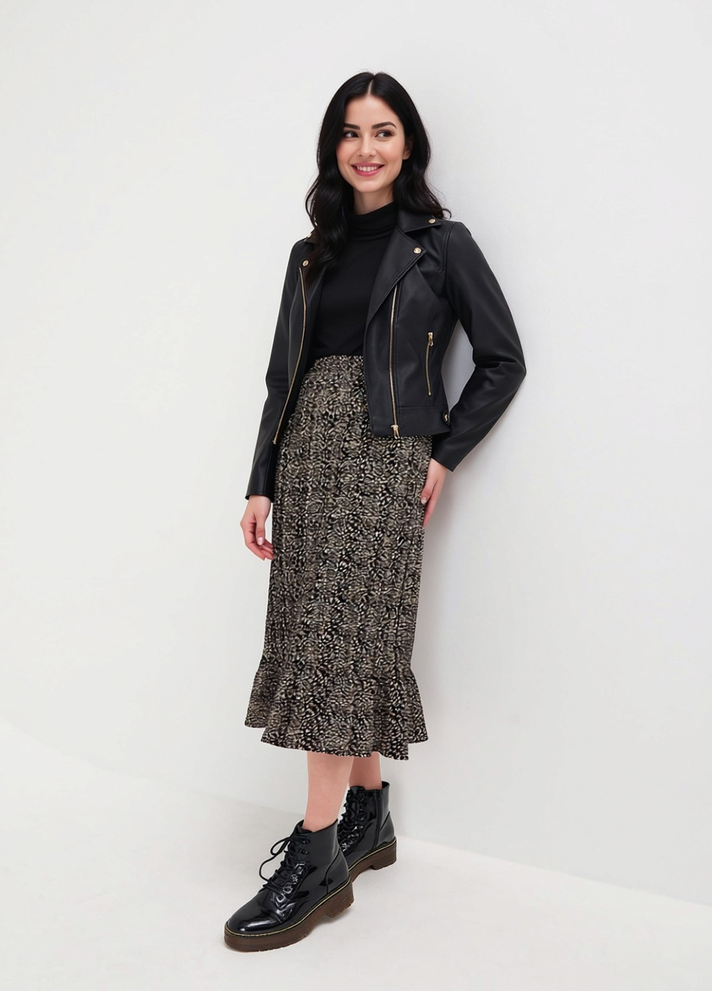 Чорна демісезонна куртка Sinsay