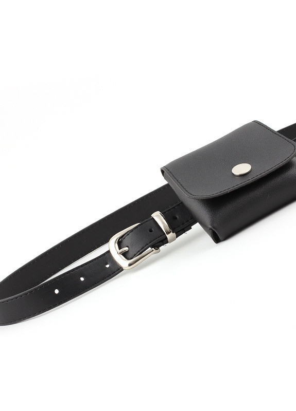 Жіночий класичний пояс-гаманець 0004 чорний NoName (251204342)