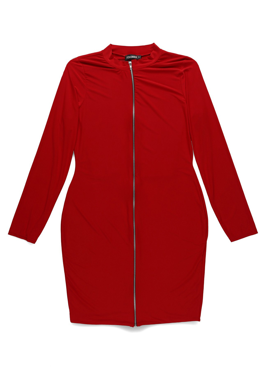 Красное кэжуал платье футляр Fashionkilla однотонное