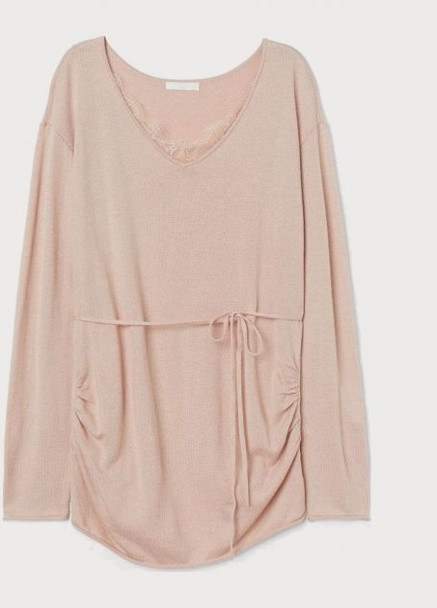 Пудровый демисезонный джемпер для беременных H&M