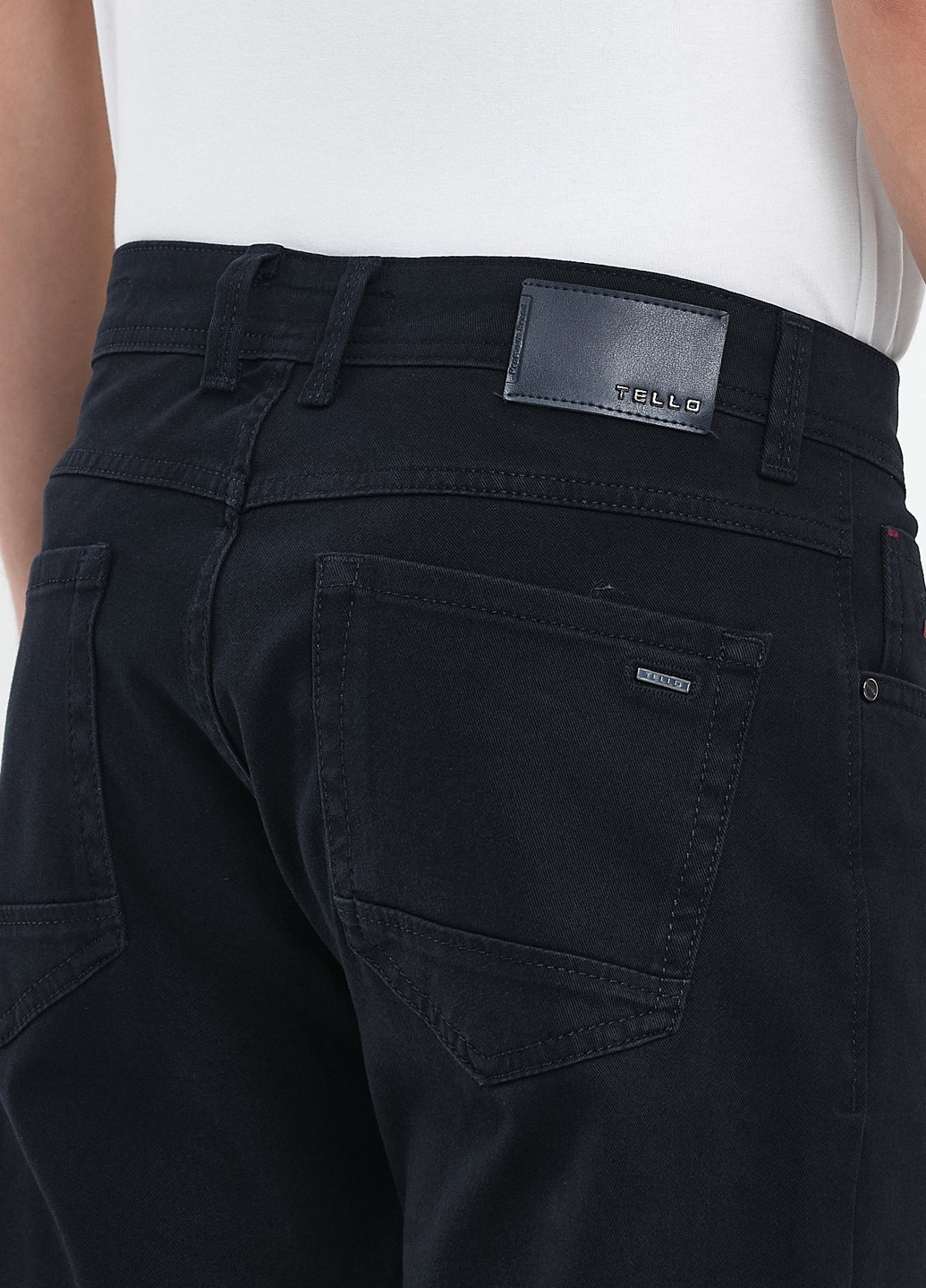 Темно-синие кэжуал демисезонные прямые брюки Trend Collection