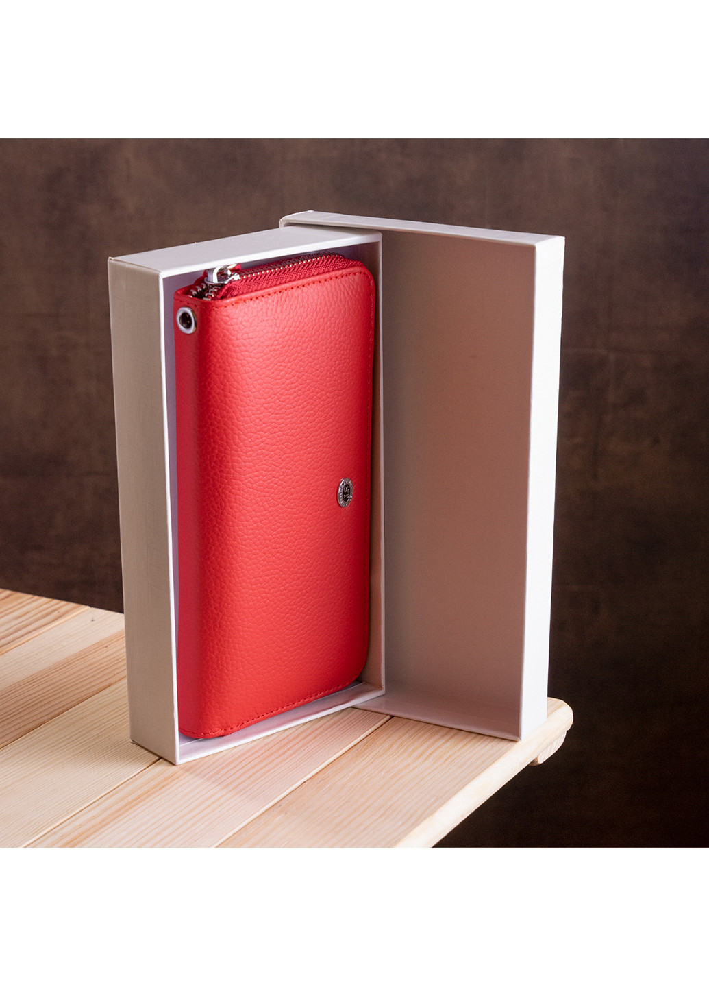 Жіночий шкіряний гаманець-клатч 9х18,5 см st leather (252130229)